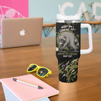Personalized Raccoon Jimothy Meme Tumbler With Handle What Am I Looking At