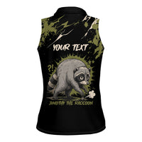 Personalized Raccoon Jimothy Meme Women Sleeveless Polo Shirt What Am I Looking At