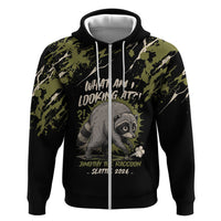 Personalized Raccoon Jimothy Meme Zip Hoodie What Am I Looking At