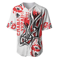 Ukrainian Heritage Tryzub Floral Baseball Jersey Ykpaiha Folk Art