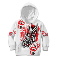 Ukrainian Heritage Tryzub Floral Kid Hoodie Ykpaiha Folk Art