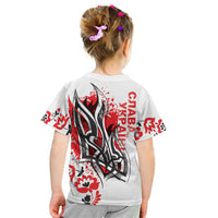 Ukrainian Heritage Tryzub Floral Kid T Shirt Ykpaiha Folk Art