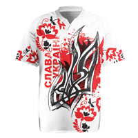 Ukrainian Heritage Tryzub Floral Rugby Jersey Ykpaiha Folk Art