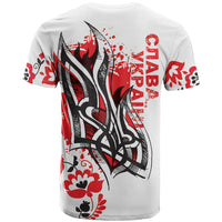 Ukrainian Heritage Tryzub Floral T Shirt Ykpaiha Folk Art