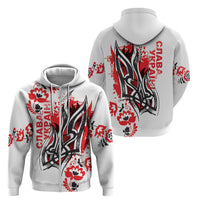 Ukrainian Heritage Tryzub Floral Zip Hoodie Ykpaiha Folk Art