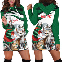Algeria Fennec Fox Personalized Hoodie Dress with Algerian Culture and Nature - Wonder Print Shop