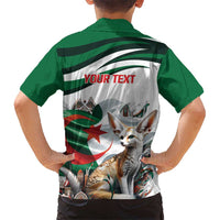 Algeria Fennec Fox Personalized Kid Hawaiian Shirt with Algerian Culture and Nature - Wonder Print Shop