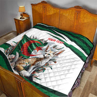 Algeria Fennec Fox Personalized Quilt with Algerian Culture and Nature - Wonder Print Shop
