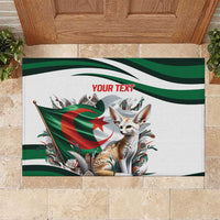Algeria Fennec Fox Personalized Rubber Doormat with Algerian Culture and Nature - Wonder Print Shop