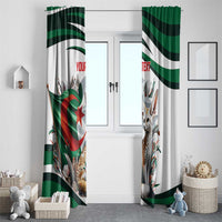 Algeria Fennec Fox Personalized Window Curtain with Algerian Culture and Nature - Wonder Print Shop