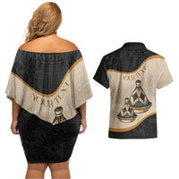 Algeria Tajine Dish Personalized Couples Matching Off Shoulder Short Dress and Hawaiian Shirt with African Tribal Pattern LT9 - Wonder Print Shop
