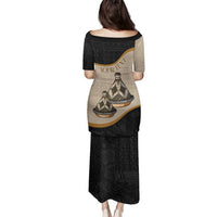 Algeria Tajine Dish Personalized Family Matching Puletasi and Hawaiian Shirt with African Tribal Pattern - Wonder Print Shop