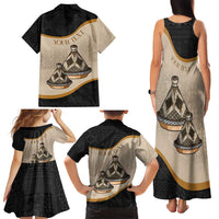 Algeria Tajine Dish Personalized Family Matching Tank Maxi Dress and Hawaiian Shirt with African Tribal Pattern - Wonder Print Shop