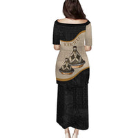 Algeria Tajine Dish Personalized Puletasi with African Tribal Pattern - Wonder Print Shop