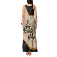 Algeria Tajine Dish Personalized Tank Maxi Dress with African Tribal Pattern - Wonder Print Shop