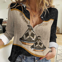 Algeria Tajine Dish Personalized Women Casual Shirt with African Tribal Pattern - Wonder Print Shop
