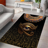 Egypt Eyes Of Horus Area Rug with Egyptian Hieroglyphs LT9 - Wonder Print Shop