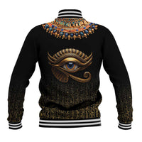 Egypt Eyes Of Horus Baseball Jacket with Egyptian Hieroglyphs LT9 - Wonder Print Shop