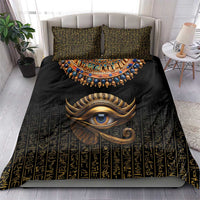 Egypt Eyes Of Horus Bedding Set with Egyptian Hieroglyphs LT9 - Wonder Print Shop