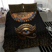 Egypt Eyes Of Horus Bedding Set with Egyptian Hieroglyphs LT9 - Wonder Print Shop