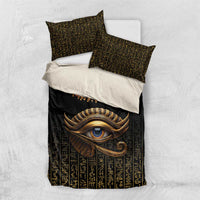 Egypt Eyes Of Horus Bedding Set with Egyptian Hieroglyphs LT9 - Wonder Print Shop