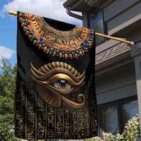 Egypt Eyes Of Horus Garden Flag with Egyptian Hieroglyphs - Wonder Print Shop