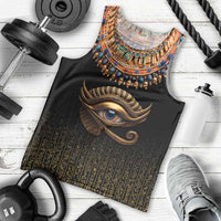 Egypt Eyes Of Horus Men Tank Top with Egyptian Hieroglyphs - Wonder Print Shop