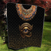 Egypt Eyes Of Horus Quilt with Egyptian Hieroglyphs - Wonder Print Shop
