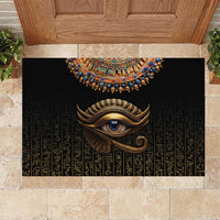 Egypt Eyes Of Horus Rubber Doormat with Egyptian Hieroglyphs - Wonder Print Shop