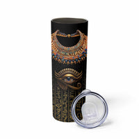 Egypt Eyes Of Horus Skinny Tumbler with Egyptian Hieroglyphs - Wonder Print Shop