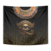 Egypt Eyes Of Horus Tapestry with Egyptian Hieroglyphs - Wonder Print Shop
