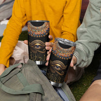 Egypt Eyes Of Horus Tumbler Cup with Egyptian Hieroglyphs - Wonder Print Shop