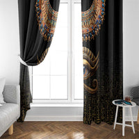 Egypt Eyes Of Horus Window Curtain with Egyptian Hieroglyphs - Wonder Print Shop
