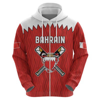 Custom Bahrain Cricket Hoodie Coat of arms of Bahrain with Sporty Pattern - Wonder Print Shop