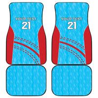 Custom Kuwait Cricket Car Mats Kuwayt Sporty Pattern LT9 - Wonder Print Shop