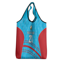 Custom Kuwait Cricket Grocery Bag Kuwayt Sporty Pattern