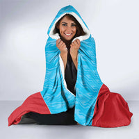Custom Kuwait Cricket Hooded Blanket Kuwayt Sporty Pattern
