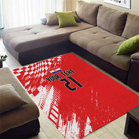 Croatia Rugby Custom Area Rug Chessboard with Sporty Pattern LT9 - Wonder Print Shop