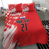 Croatia Rugby Custom Bedding Set Chessboard with Sporty Pattern LT9 - Wonder Print Shop