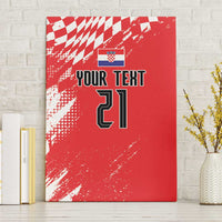 Croatia Rugby Custom Canvas Wall Art Chessboard with Sporty Pattern LT9 - Wonder Print Shop