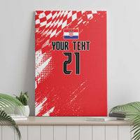 Croatia Rugby Custom Canvas Wall Art Chessboard with Sporty Pattern LT9 - Wonder Print Shop