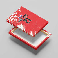 Croatia Rugby Custom Canvas Wall Art Chessboard with Sporty Pattern LT9 - Wonder Print Shop