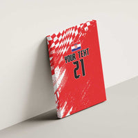 Croatia Rugby Custom Canvas Wall Art Chessboard with Sporty Pattern LT9 - Wonder Print Shop