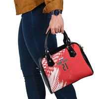 Croatia Rugby Custom Shoulder Handbag Chessboard with Sporty Pattern