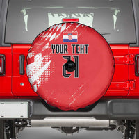 Croatia Rugby Custom Spare Tire Cover Chessboard with Sporty Pattern - Wonder Print Shop