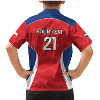 Czech Republic Rugby Custom Family Matching Mermaid Dress and Hawaiian Shirt Silver Double-tailed Lion Sporty Pattern LT9 - Wonder Print Shop