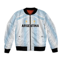 Vamos Argentina WC26 Custom Bomber Jacket Vamos Argentina History Champions Blue - Wonder Print Shop