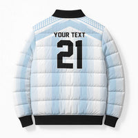 Vamos Argentina WC26 Custom Bomber Puffer Jacket Vamos Argentina History Champions Blue - Wonder Print Shop