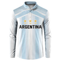 Vamos Argentina WC26 Custom Button Sweatshirt Vamos Argentina History Champions Blue - Wonder Print Shop