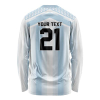 Vamos Argentina WC26 Custom Long Sleeve Shirt Vamos Argentina History Champions Blue - Wonder Print Shop